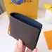 Louis Vuitton Style Slender Wallet - Monogram Taiga Leather Bifold Card Holder | 8 Card Slots + Paper Compartment (M81628) #B59489
