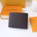 Louis Vuitton Style Slender Wallet - Monogram Taiga Leather Bifold Card Holder | 8 Card Slots + Paper Compartment (M81628) #B59489