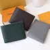 Louis Vuitton Style Slender Wallet - Monogram Taiga Leather Bifold Card Holder | 8 Card Slots + Paper Compartment (M81628) #B59489