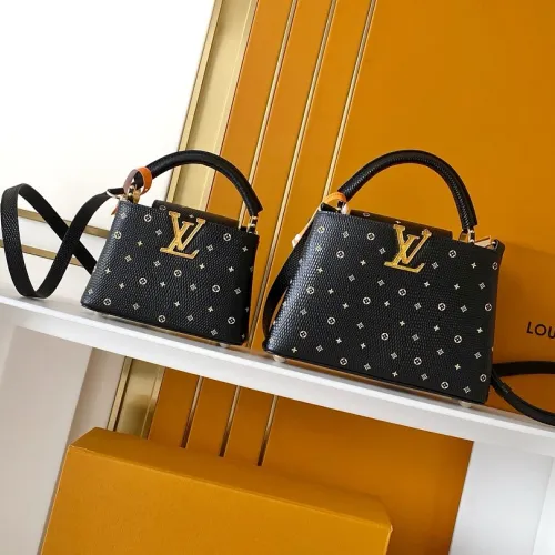 LV Capucines BB Monogram Leather Crossbody Bag #B65065