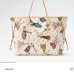 LV Neverfull Getaway Print Canvas Shoulder Tote 55×32×19cm #B65044