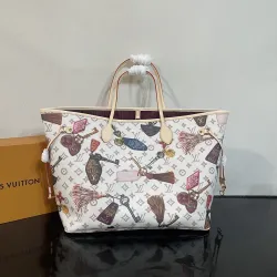 LV Neverfull Getaway Print Canvas Shoulder Tote 55×32×19cm #B65044
