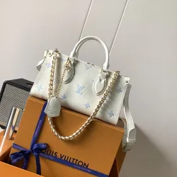 LV OnTheGo PM Monogram Leather Crossbody Tote 25×13×10cm #B65056