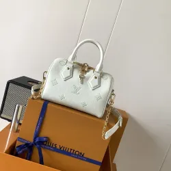 LV Speedy 20 Monogram Leather Crossbody Bag 20.5×13.5×12cm #B65060