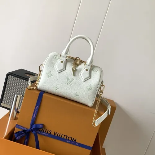 LV Speedy 20 Monogram Leather Crossbody Bag 20.5×13.5×12cm #B65060