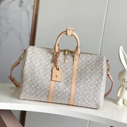 LV White CarryAll 45 Tote M45 L45xH27xD20cm #B67225