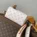 LV White Monogram Speedy 18 Mini Bag M4625z L13.5xH8cm #B67220
