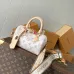 LV White Monogram Speedy 18 Mini Bag M4625z L13.5xH8cm #B67220