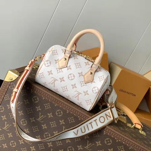 LV White Monogram Speedy 18 Mini Bag M4625z L13.5xH8cm #B67220