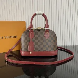 Louis Vuitton Alma BB Handbag Damier Ebene M48279 23.5x17.5x11.5cm #A69557