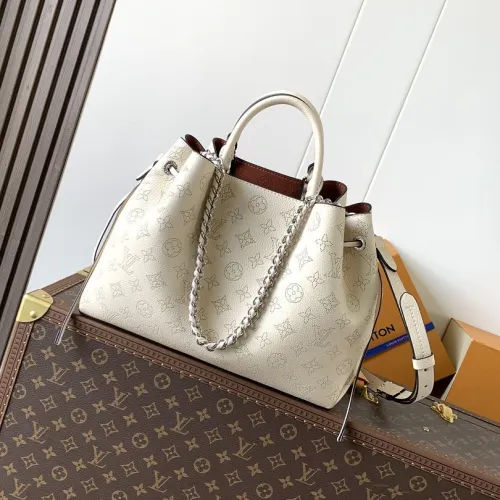 Louis Vuitton Bella Tote Mahina Leather Handbag M59203 32x23x13cm #A68089