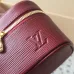 Louis Vuitton Epi Leather Vanity Case Collection - Luxury Cosmetic Bags with Gold-Tone Zippers in Multiple Elegant Colors M25857 #B58335