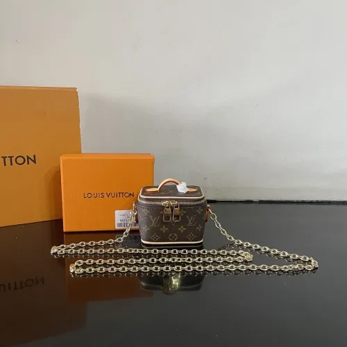 Louis Vuitton M03772 Micro Vanity Monogram Canvas Mini Chain Crossbody Handbag #B65993