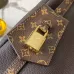 Louis Vuitton M26397 Express Medium Hobo Bag Dark Brown Calfskin Monogram Trim Crossbody Handbag #B65983