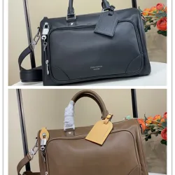 Louis Vuitton M28100 Keepall Cargo 35 Full Grained Leather Duffle Crossbody Travel Handbag #B65989