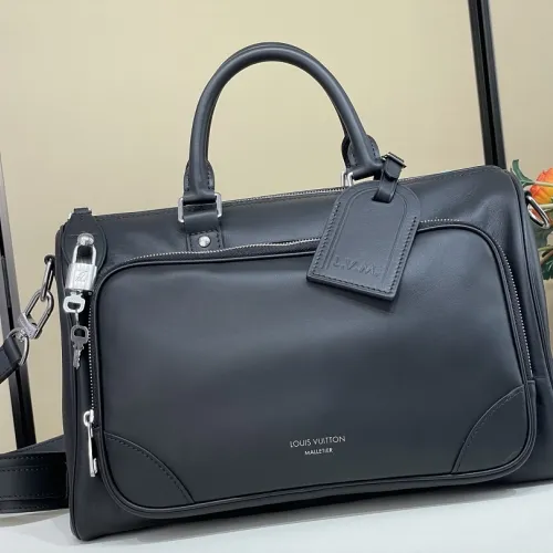 Louis Vuitton M28100 Keepall Cargo 35 Full Grained Leather Duffle Crossbody Travel Handbag #B65990