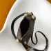 Louis Vuitton N30010 Getaway Side Trunk Croc Trim Monogram Shoulder Crossbody Handbag #B65984