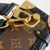 Louis Vuitton N30010 Getaway Side Trunk Croc Trim Monogram Shoulder Crossbody Handbag #B65984