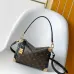 Louis Vuitton N30010 Getaway Side Trunk Croc Trim Monogram Shoulder Crossbody Handbag #B65984