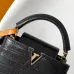 Louis Vuitton N96963 Capucines BB Croc Embossed Taurillon Leather Top Handle Crossbody Bag #B65978