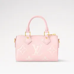 Louis Vuitton Nano Speedy Monogram Empreinte Leather Handbag #B49273