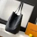 Louis Vuitton Neverfull MM Tote Bag (2 Colors) – Black/Burgundy Monogram Empreinte Leather with Gold-Tone Lock #B59169