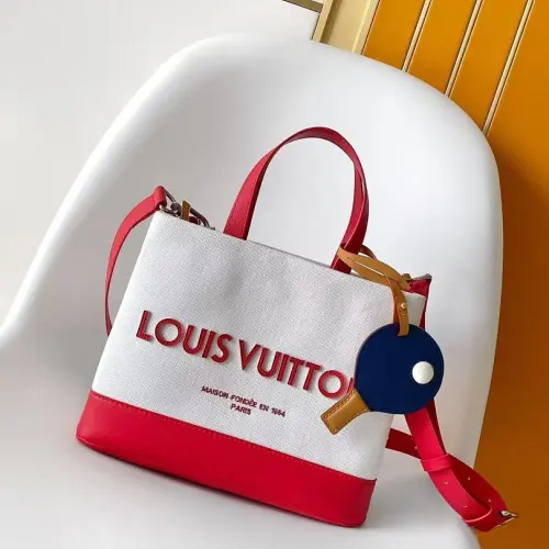 Louis Vuitton Shopper Tote MM Canvas Handbag M29322 26x20x10cm #A68093