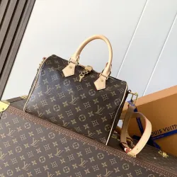 Brand L Speedy Bandoulière 25 Monogram Handbag M46977 25×19×15cm #A69540