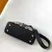 Louis Vuitton Women's Black Grained Leather Handbag with Crystal Embellishments & Signature LV Logo M25934 #B57300