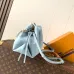 LV Light Blue Mahina Anytime Bucket M28885 W19xH22xL14cm #B67215