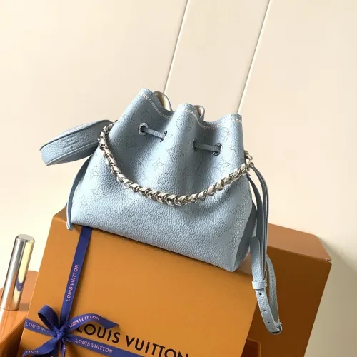 LV Light Blue Mahina Anytime Bucket M28885 W19xH22xL14cm #B67215