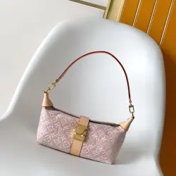 LV Pink Monogram Mia Mini Hobo M2A382 L22xH14.5xW8cm #B67227
