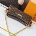Louis Vuitton Liv Pochette Handbag (M83008) - Monogram Canvas, Detachable Chain/Strap, 24.5×13.5×6.5cm #B59990