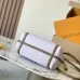Louis Vuitton M27275 Express Mini Hobo Bag Pastel Purple Calfskin Monogram Trim Crossbody Handbag #B65982