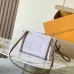 Louis Vuitton M27275 Express Mini Hobo Bag Pastel Purple Calfskin Monogram Trim Crossbody Handbag #B65982