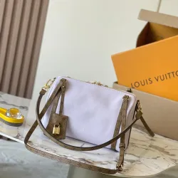 Louis Vuitton M27275 Express Mini Hobo Bag Pastel Purple Calfskin Monogram Trim Crossbody Handbag #B65982