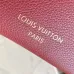 Louis Vuitton M27689 Express Medium Hobo Bag Burgundy Calfskin Monogram Trim Shoulder Handbag #B65981