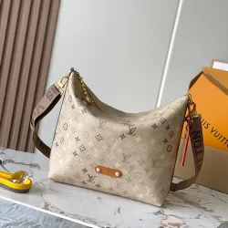 Louis Vuitton White Monogram Vagabond Large Hobo Bag M26931 #B66563
