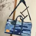LV Original M26117 Keepall Bandoulière 50 | Denim Boro Patchwork Travel Bag 29×23×50 cm #B60244