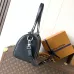 Louis Vuitton Black Calfskin Needle Duffle Bag M28000 #B66158
