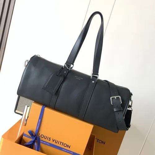 Louis Vuitton Black Calfskin Needle Duffle Bag M28000 #B66158