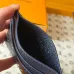 Louis Vuitton Card Holder with Charm – Iridescent Navy Monogram Empreinte Leather (Silver-Tone Hardware) #B58780