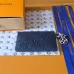 Louis Vuitton Card Holder with Charm – Iridescent Navy Monogram Empreinte Leather (Silver-Tone Hardware) #B58780