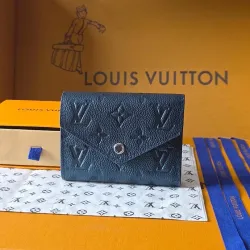  Envelope Wallet – Iridescent Navy Monogram Empreinte Leather (Rose Gold-Tone Hardware) #B58781