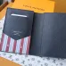 Louis Vuitton M15075 Chip Version Passport Cover - White/Blue Monogram Pattern #B59464