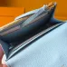 Louis Vuitton M27480 Rosali Sky Blue Empreinte Leather Snap Closure Coin Card Mini Wallet #B66010