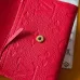 Louis Vuitton M27481 Rosali Red Empreinte Leather Compact Coin & Card Wallet #B66009