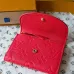 Louis Vuitton M27481 Rosali Red Empreinte Leather Compact Coin & Card Wallet #B66009