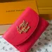 Louis Vuitton M27481 Rosali Red Empreinte Leather Compact Coin & Card Wallet #B66009