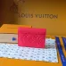 Louis Vuitton M27481 Rosali Red Empreinte Leather Compact Coin & Card Wallet #B66009